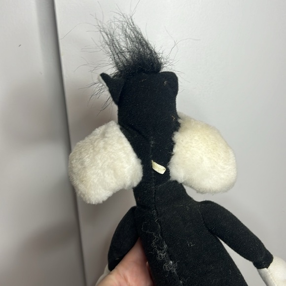 Vintage Warner bros looney tunes black and white Sylvester plush 1997 - Picture 8 of 8
